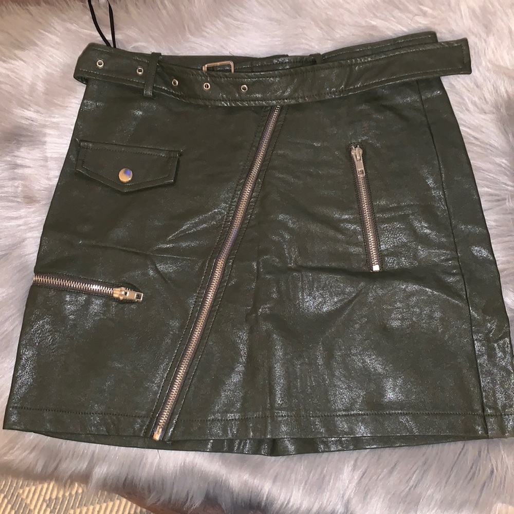 Paradisco faux leather skirt